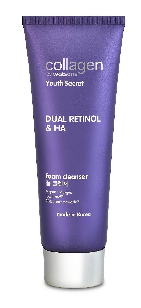 COLLAGEN BY WATSONS Youth Secret Dual Retinol & Ha Foam Cleanser