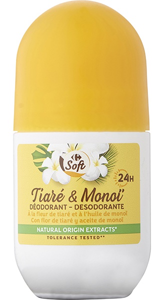 Carrefour Soft Tiaré & Monoï Deodorant