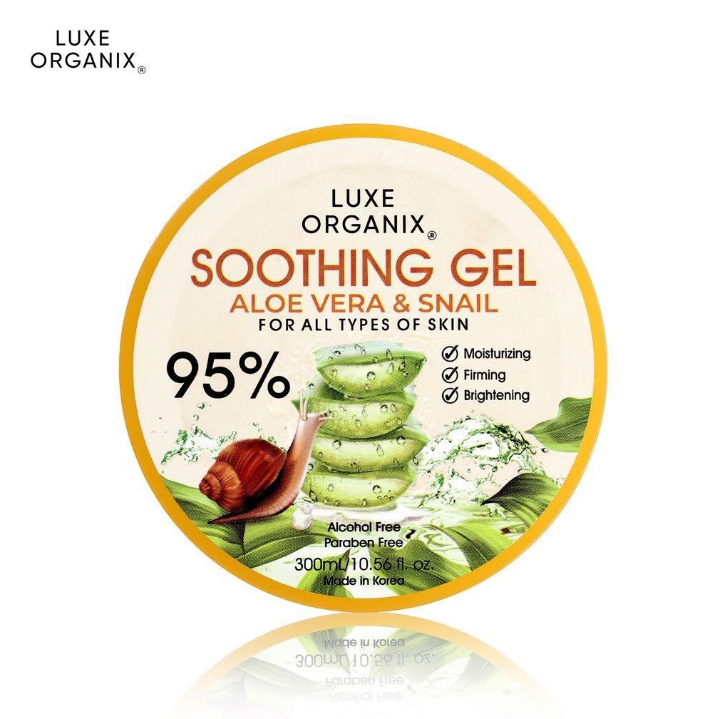 Luxe Organix Aloe Vera & Snail Soothing Gel 95%