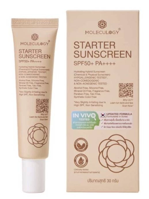 Moleculogy Starter Sunscreen SPF50+ Pa++++☀️