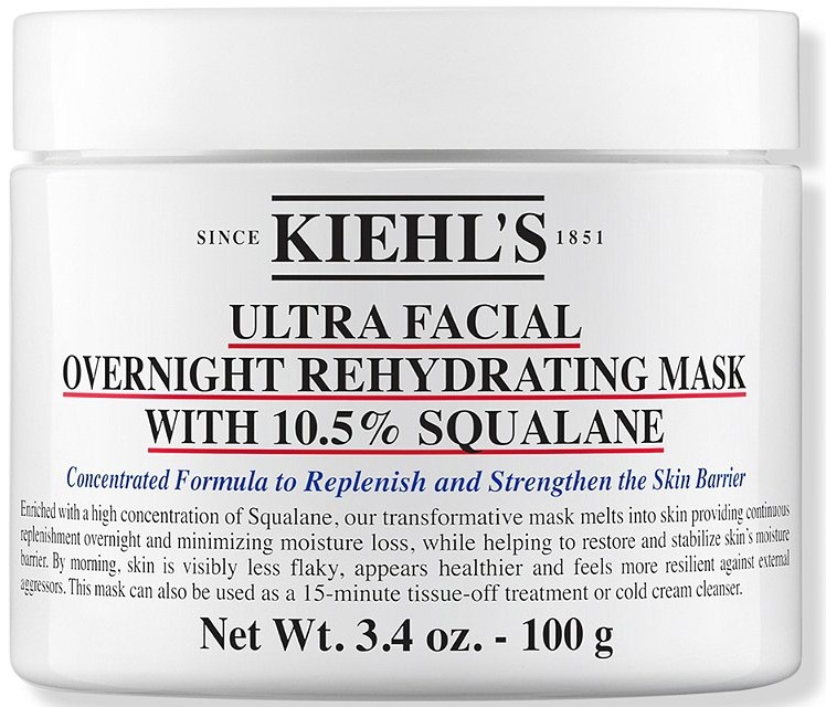 Kiehl’s Ultra Facial Overnight Hydrating Face Mask With 10.5% Squalane