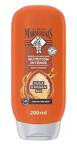 Le Petit Marseillais Nutrition Intense Après-shampoing Huile D'argan Bio Flacon 200ml