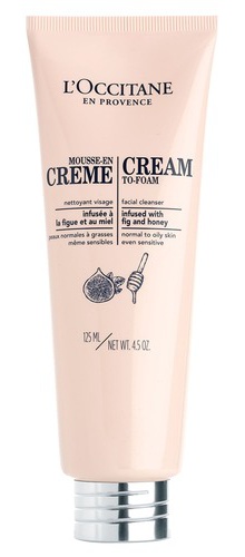 L´Occitane Cream-To-Foam Facial Cleanser With Fig And Honey