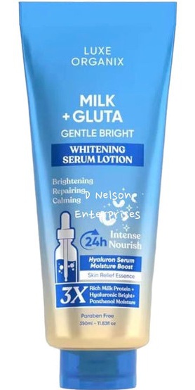 Luxe Organix Milk + Gluta Gentle Bright Whitening Serum Lotion