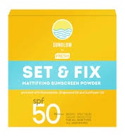 Sunglow By Fresh Set & Fix Mattyfying Suncreen Powder