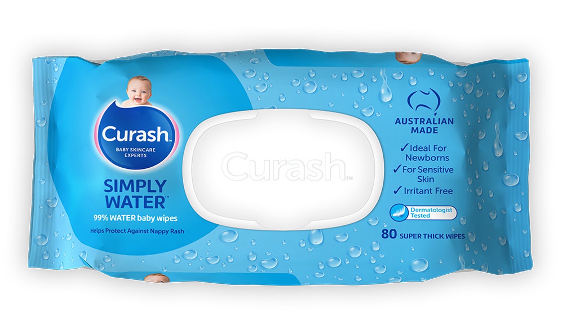 Curash Simply Water Baby Wipes