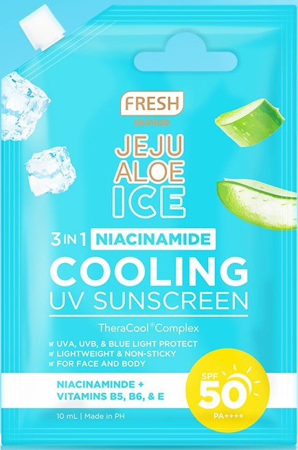 Fresh Skinlab Jeju Aloe Ice 3in1 Niacinamide Cooling UV Sunscreen