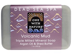 One With Nature Triple Milled Mineral Soap, Volcanic Mud