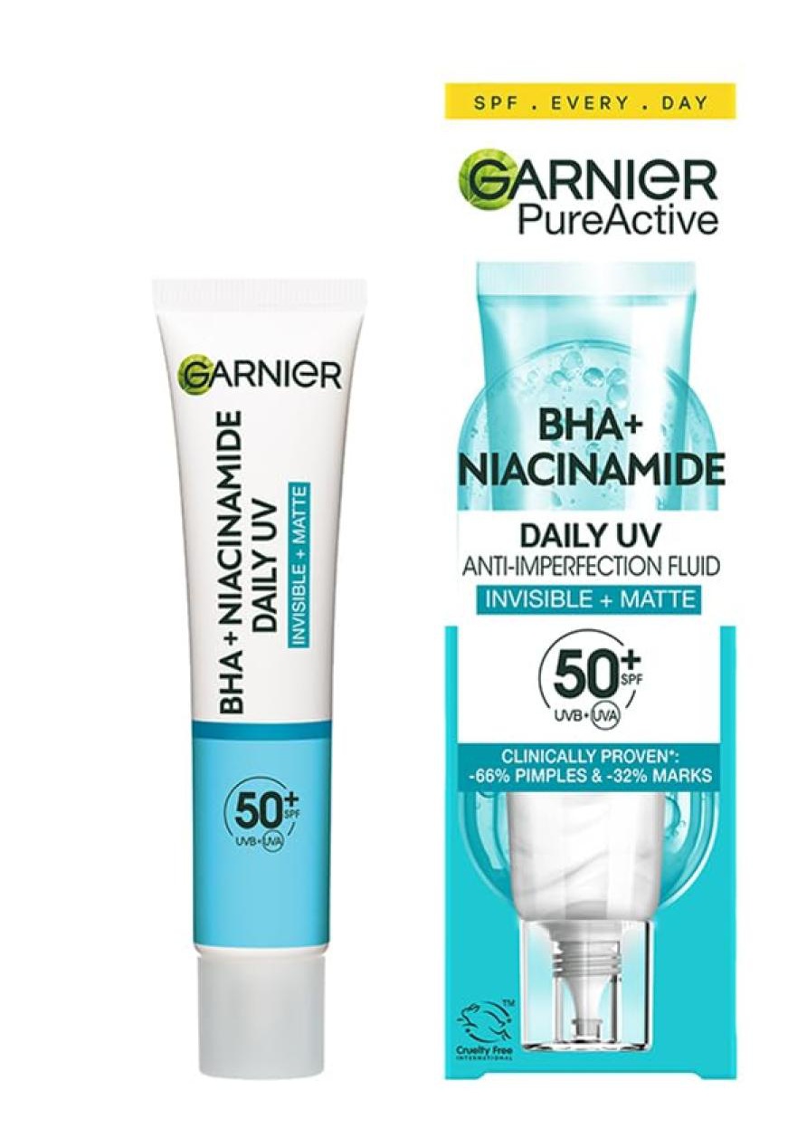 Garnier Pureactive Daily UV Anti-imperfection Fluid Invisible Matte