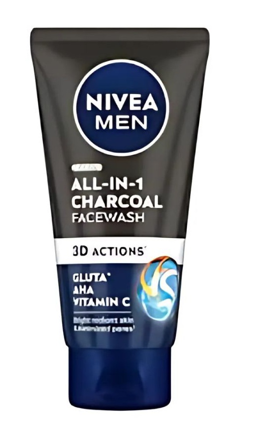 Nivea 3d All In One Charcoal Facewash