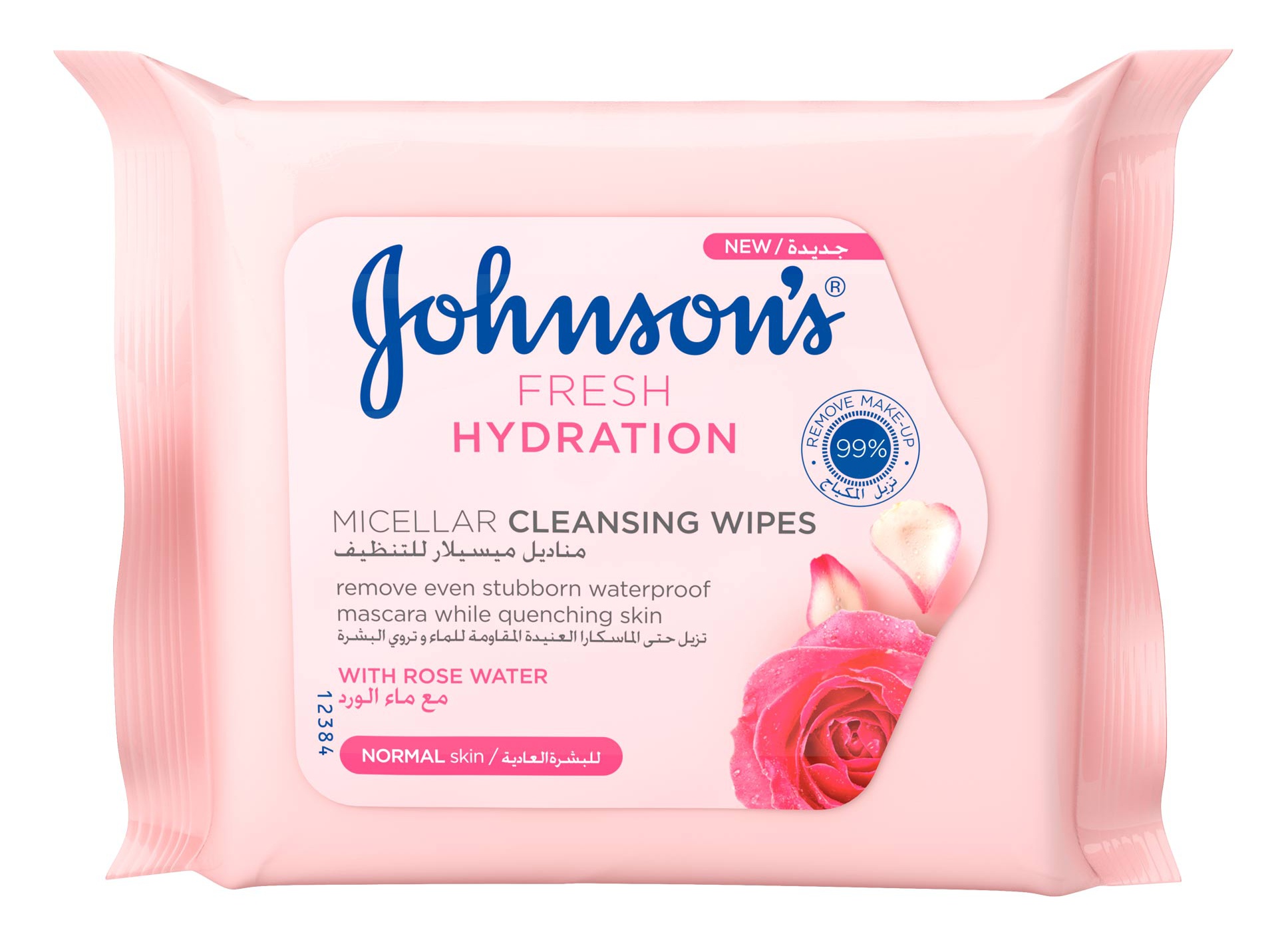 Johnson's Fresh Hydration Micellar Cleansing Wipes