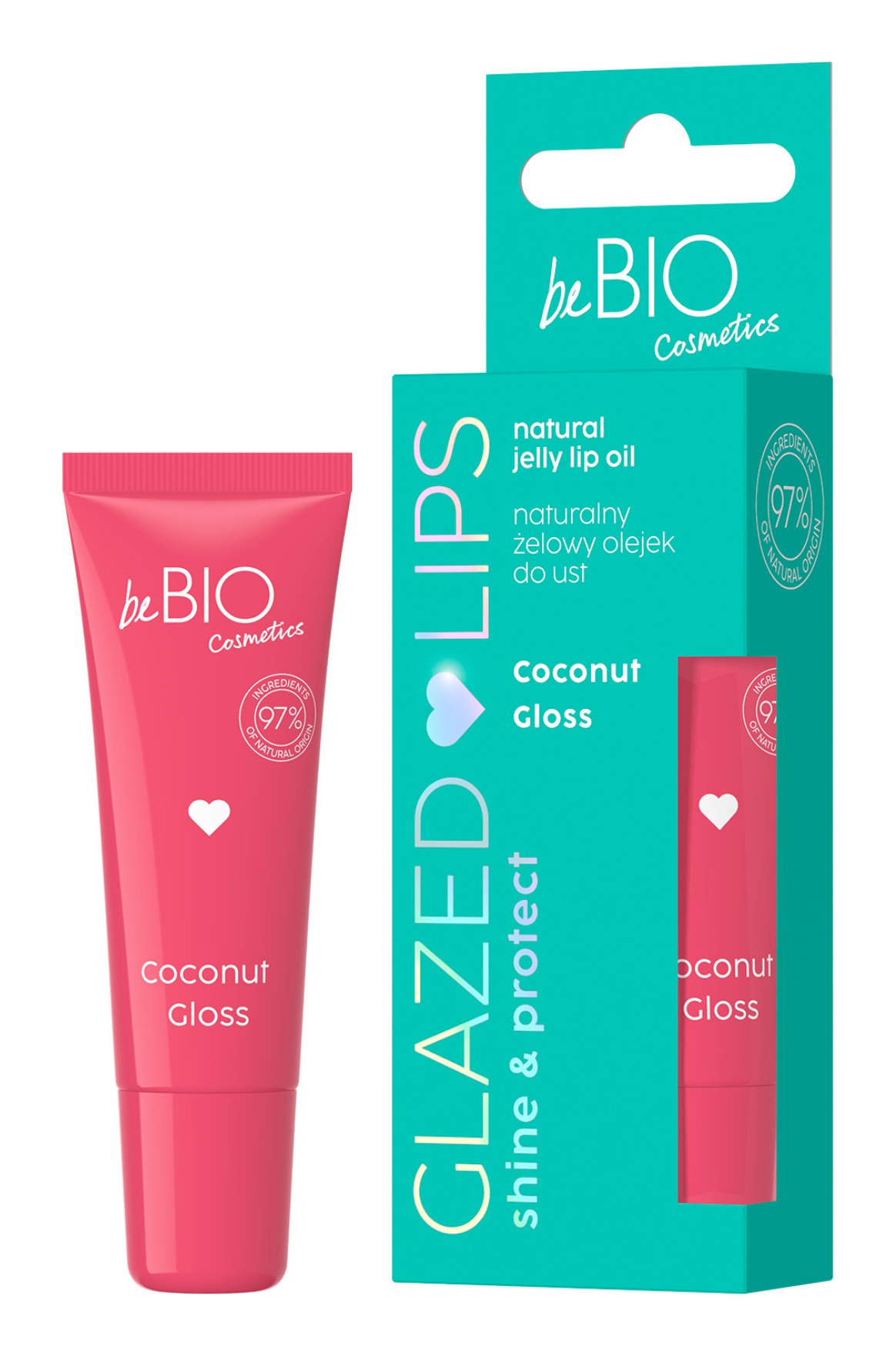 be BIO Glazed Natural Jelly Lip Oil Coconut Gloss