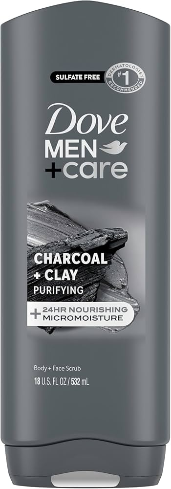 Dove Charcoal Clay Body Face Scrub Purifying