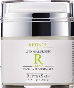 BetterSkin naturals Crema Faciala Profesionala Retinol Și Acid Hialuronic