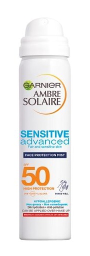 Garnier Ambre Solaire Sensitive Hydrating Face Sun Cream Mist