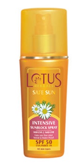 Lotus Herbals Safe Sun Intensive Sunblock Spray Spf 50