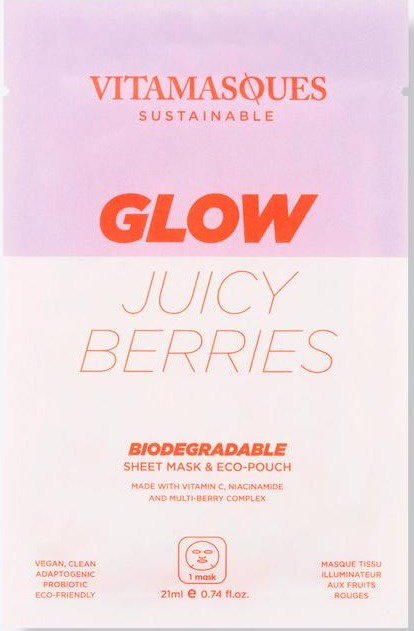 Vitamasques Glow Juicy Berries Biodegradable Mask
