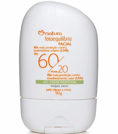 Natura Protetor Facial Gel Creme FPS 60/fpuva 20 Fotoequilíbrio