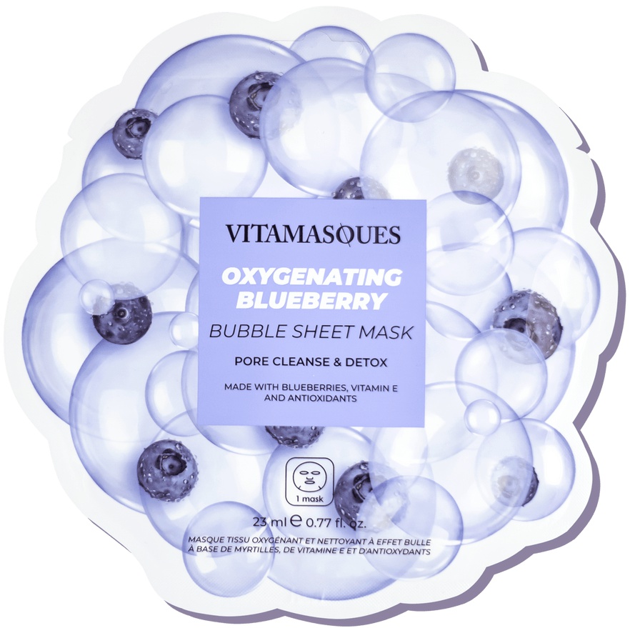 Vitamasques Blueberry Oxygenating Bubble Sheet Mask