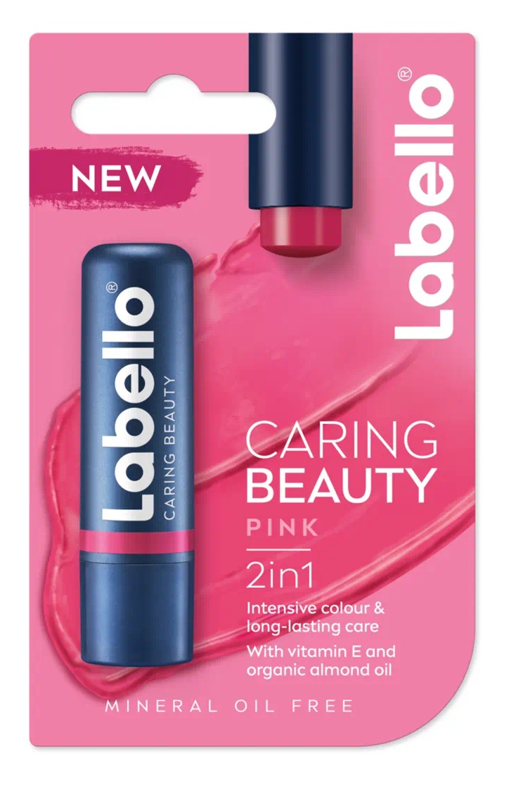 Labello Caring Beauty Pink 2in1 Lip Balm