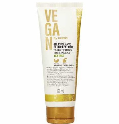 Vegan By Needs Gel De Limpeza Facial Vegan By Needs Tea Tree Sem Fragrância