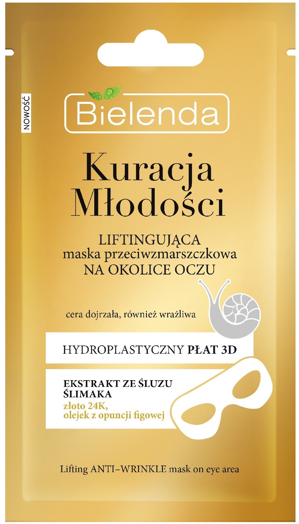 Bielenda Youth Therapy Lifting Anti-Wrinkle Sheet Mask For Eyes