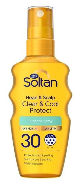 Soltan Clear & Cool Head And Scalp SPF30 Suncare Spray
