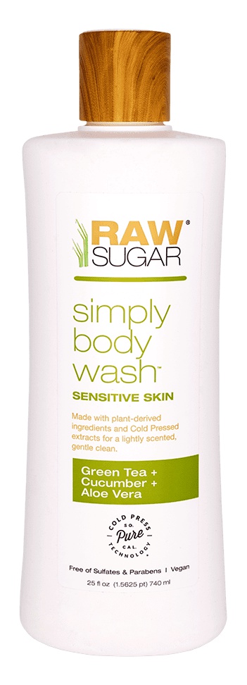 Raw Sugar Raw Sugar Skin Green Tea + Cucumber + Aloe Vera Sensitive Body Wash