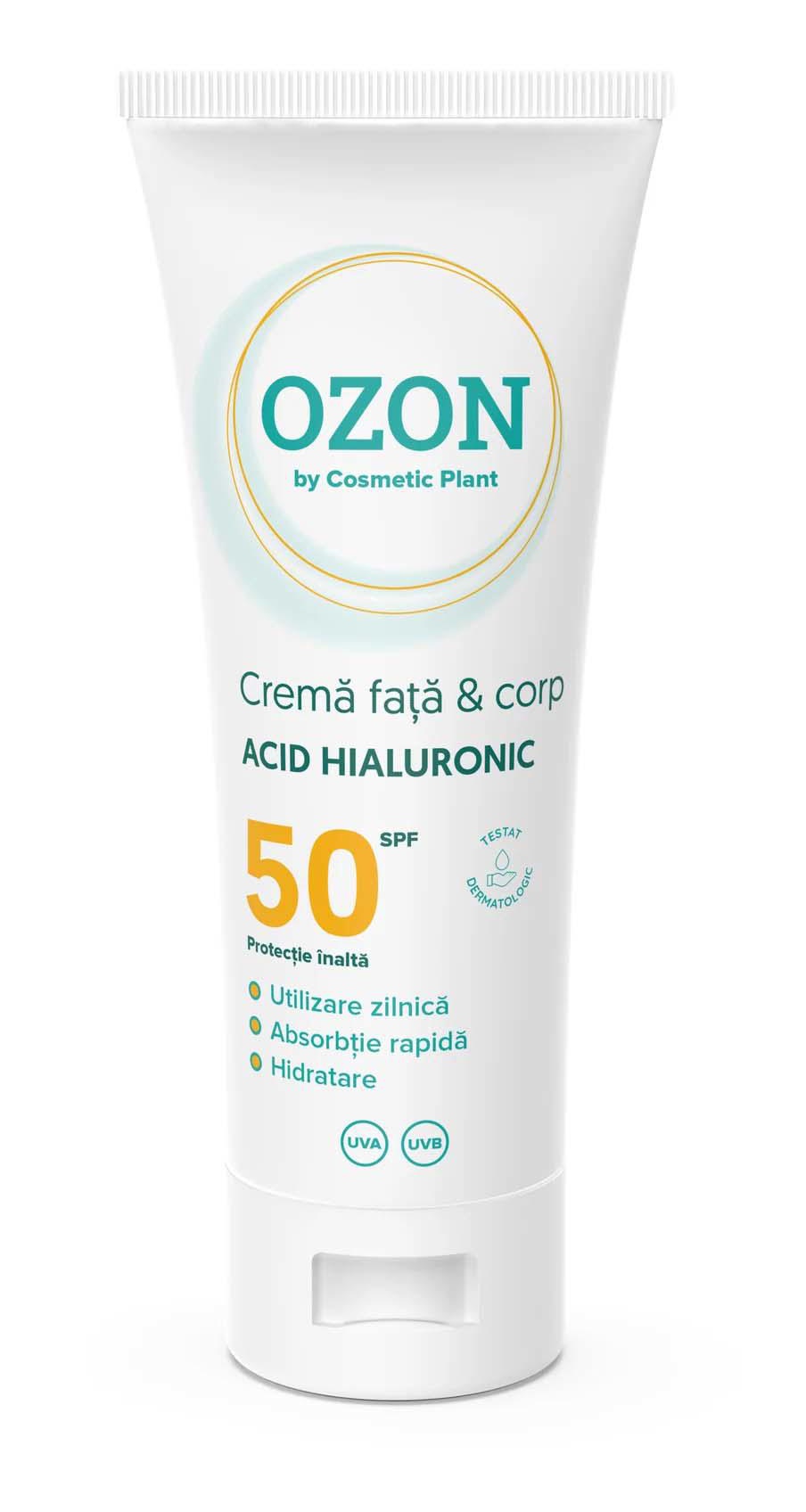 Cosmetic Plant Ozon Face Cream SPF 50 With Hylauronic Acid