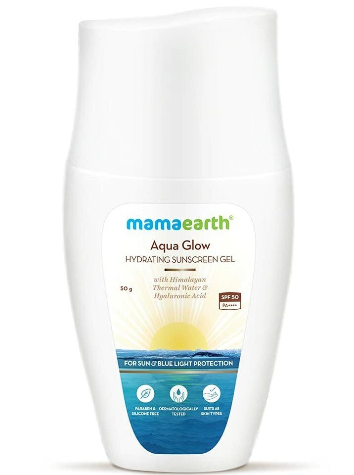 Mamaearth Aqua Glow Hydrating Sunscreen Gel With Himalayan Thermal Water And Hyaluronic Acid -