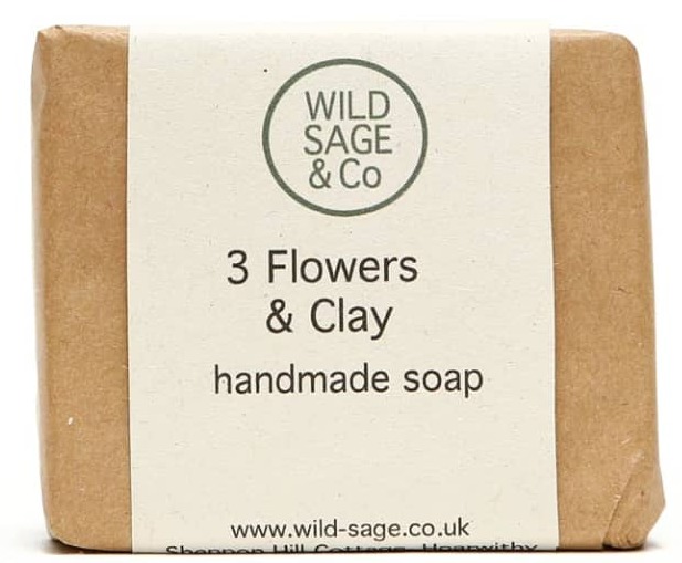 WILD SAGE & CO. Three Flowers + Clay Soap