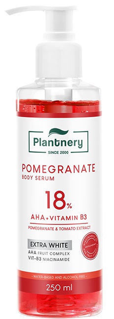 Plantnery Pomegranate AHA Extra White Red Body Serum