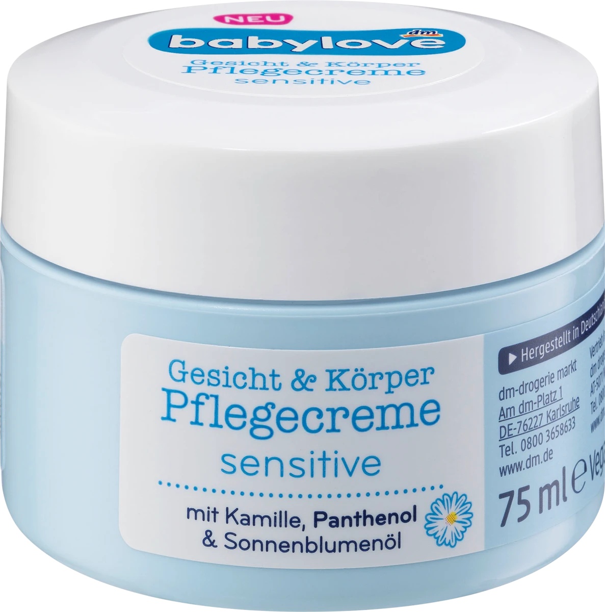 Babylove Gesicht & Körper Pflegecreme Sensitive