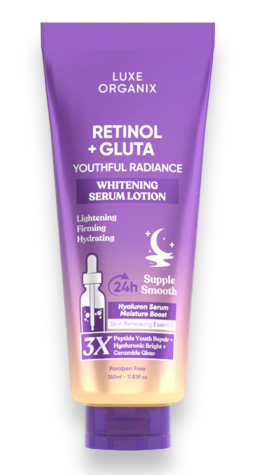 Luxe Organix Retinol + Gluta Whitening Serum Lotion