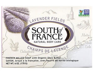 South of France Lavender Fields, French Milled Soap With Organic Shea Butter