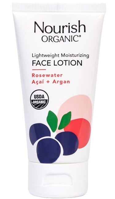 Nourish Organic Lightweight Moisturizing Face Lotion