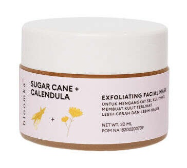 Bloomka Sugarcane + Calendula Exfoliating Facial Mask