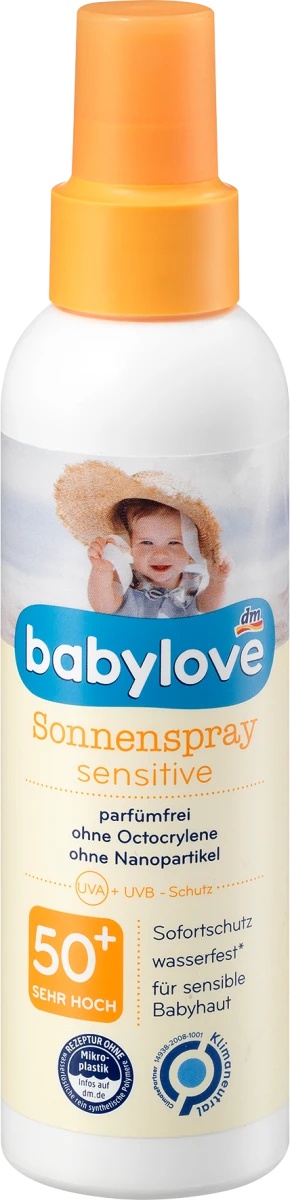 Babylove Sonnenspray Sensitive LSF 50+