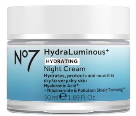 Boots Laboratories No7 Hydraluminous+ Night Cream