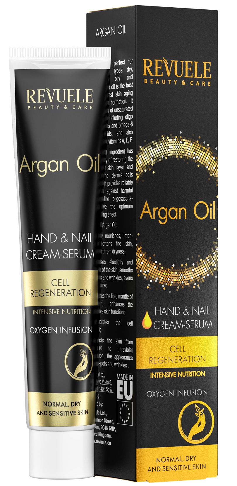 Revuele Argan Oil Hand & Nail Cream-Serum