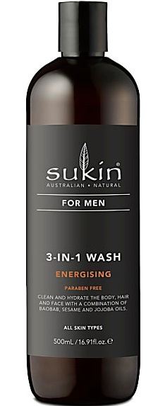 Sukin 3-in-1 Sport Body Wash For Men