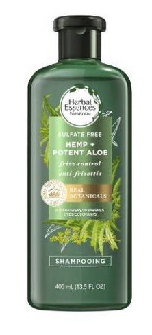 Herbal Essences Hemp + Potent Aloe Vera Sulfate Free Shampoo for Frizz Control