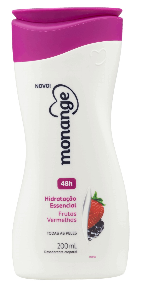 Monange Hidratante Corporal Frutas Vermelhas