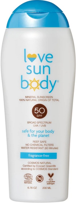Love Sun Body Mineral Sunscreen Lotion