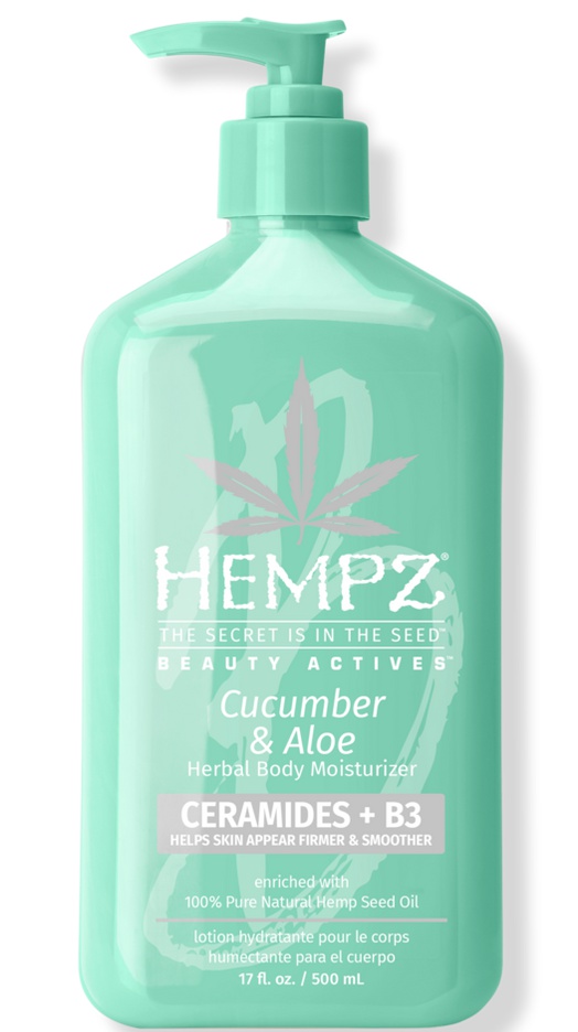 Hempz Beauty Actives Cucumber & Aloe Herbal Body Moisturizer With Ceramides + B3