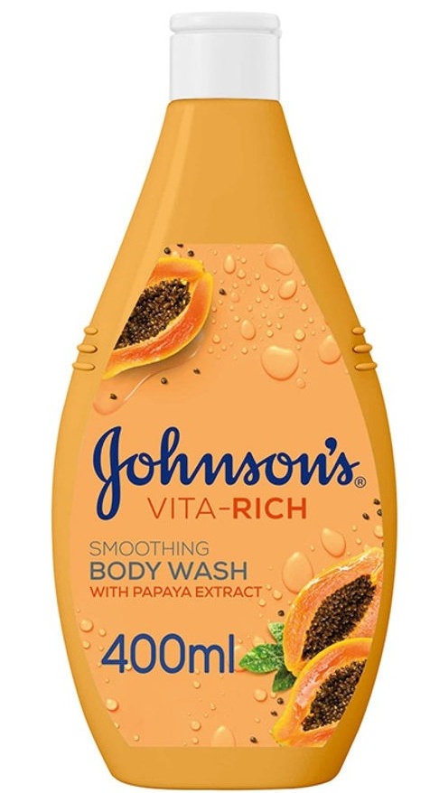 Johnson & Johnsons Rich Vita Smoothing Body Wash