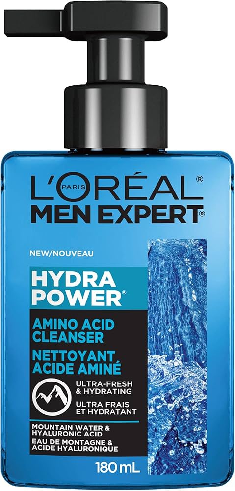 L'Oreal Hydra Power Daily Face Cleanser With Amino Acid And Hyaluronic Acid, Fresh And Hydrating