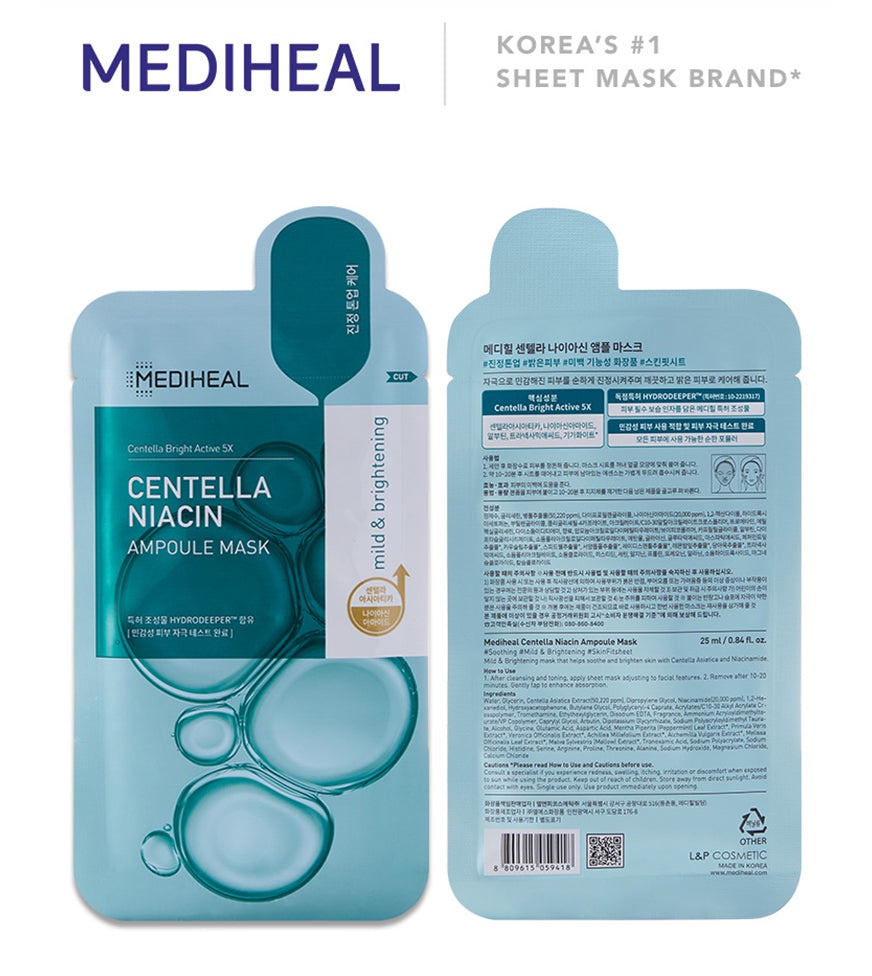 Mediheal Centella Niacin Ampoule Mask