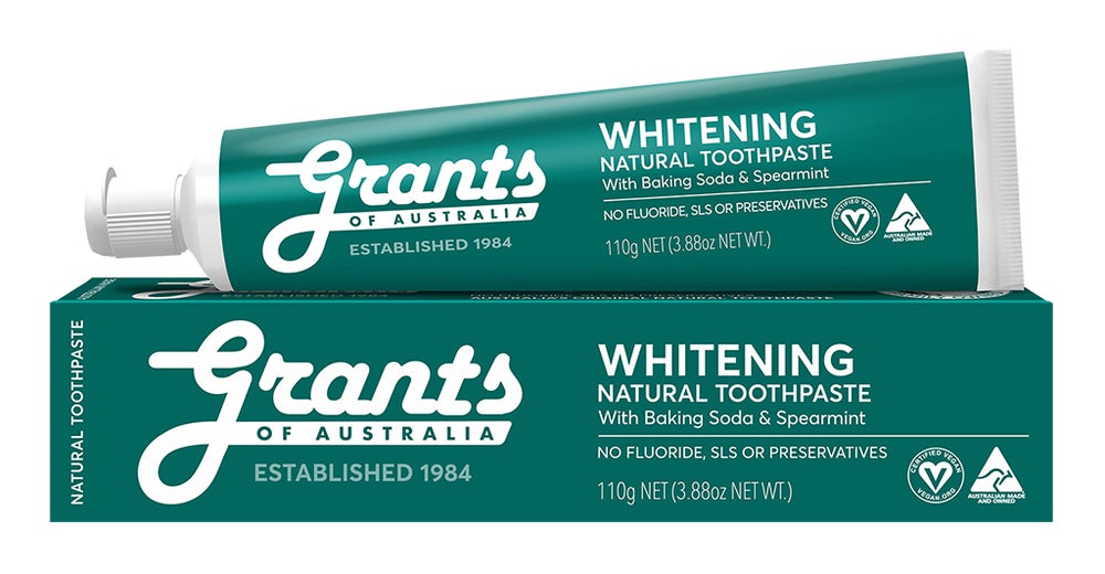 Grants of Australia Natural Toothpaste - Whitening With Spearmint - Fluoride Free