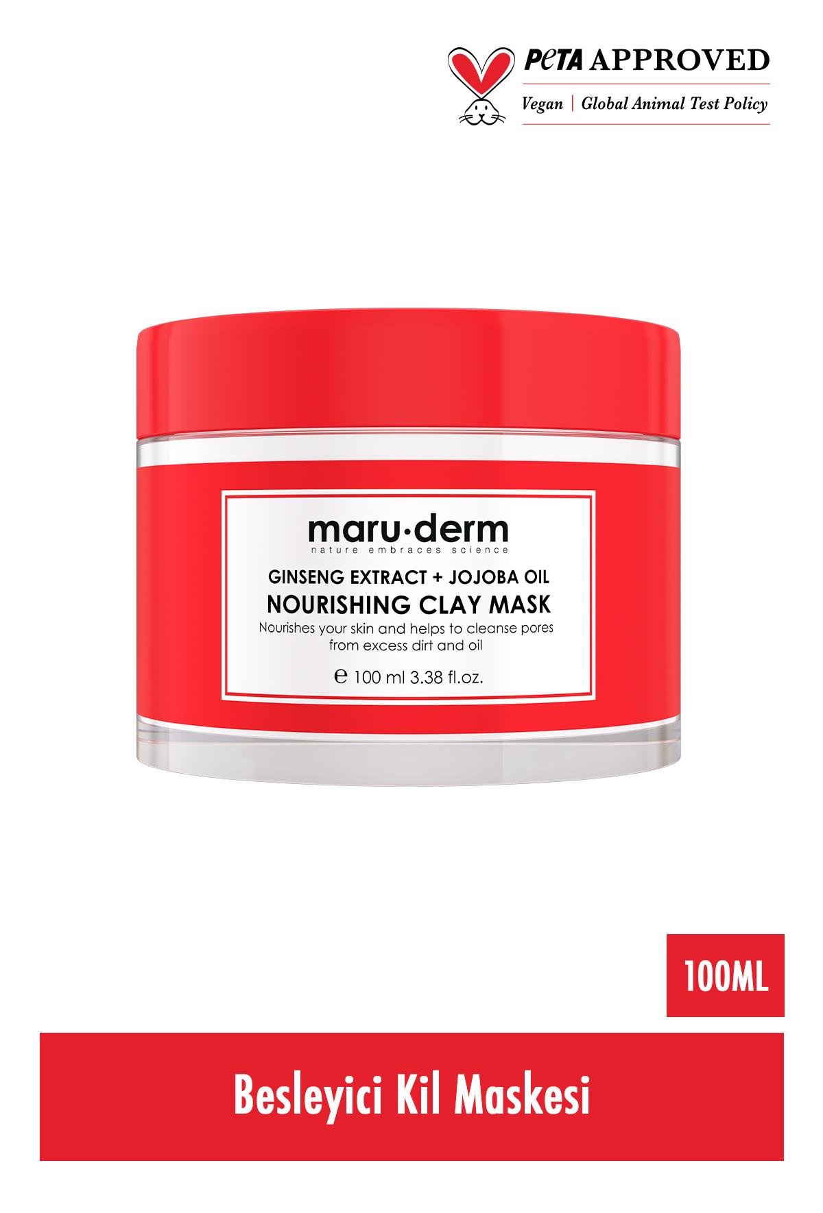 Maruderm Maru.derm Ginseng Ozü + Jojoba Yagi Besleyici Kil Maskesi